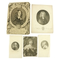 Portfolio:  Portrait Prints. Large Portfolio of varied, small and large engd. portrait Prints, c. 17... 