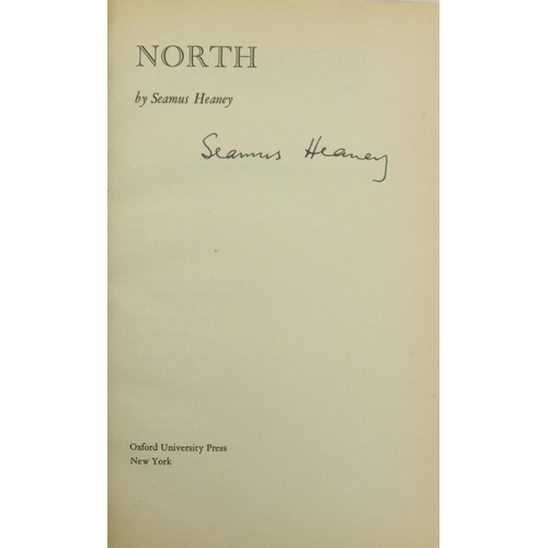 600 - Heaney (Seamus) North, N.Y. 1976, OUP, First US Edn., orig. cloth in orig. d.w., fine copy; with a S... 