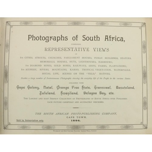 620 - South Africa:  Photographs of South Africa, comprising Representative Views... Collected from Cape C... 