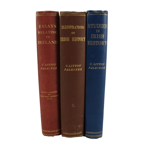 623 - Litton Falkiner (C.) Studies in Irish History and Biography, Mainly of 18th Century. 8vo Lond. 1902;... 