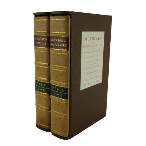 633 - Fine Limited Fac-simile EditionJohnson (Samuel) A Dictionary of the English Language, 2 vols. V. lar... 