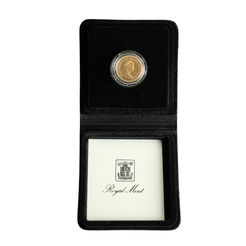 1086 - Gold Coin: Royal Mint, The 1982 Proof Sovereign, cased, with card. (1)... 