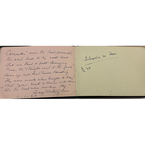 915 - Republican Autographs: A leather bound oblong Autograph Book, mainly republican, including the signa... 