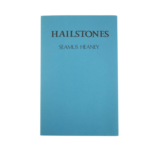 973 - Heaney (Seamus) Hailstones, Gallery 1984, wrappers, One of 750 copies; Crediting Poetry, Gallery 199... 