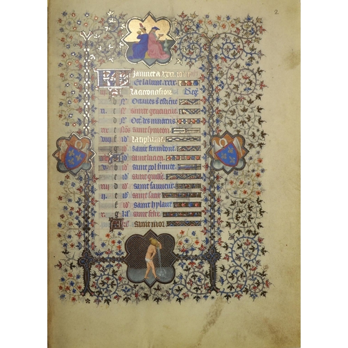 974 - Illuminated Facsimile:  Faksimile Verlaig Luzern - The Belles Heures of Jean, Duke of Berry, 4to, Lu... 