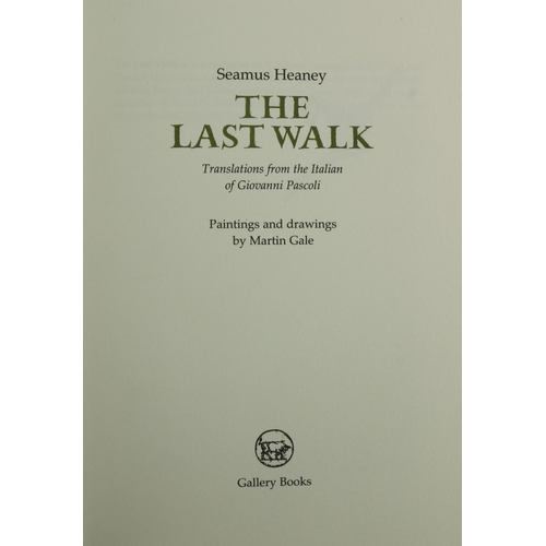 1007 - Heaney (Seamus) The Last Walk, trans. from Pascoli, paintings and drawings by Martin Gale, Gallery 2... 