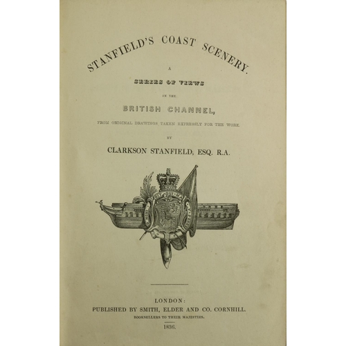 1013 - Binding: Stanfield (Clarkson) Stanfield's Coast Scenery, A Series of Views in the British Channel. r... 