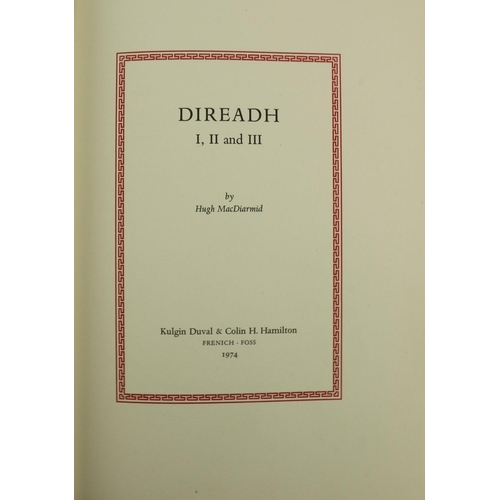 1042 - Signed Limited Edition of 200 CopiesMacDiarmid (Hugh) Direadh 1,2,3, 4to, Italy (Christopher Murray ... 