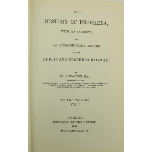 1048 - D'Alton (John) History of Drogheda, 2 vols. in one, Reprint, leather bound; Feely (F.) Dublin City D... 