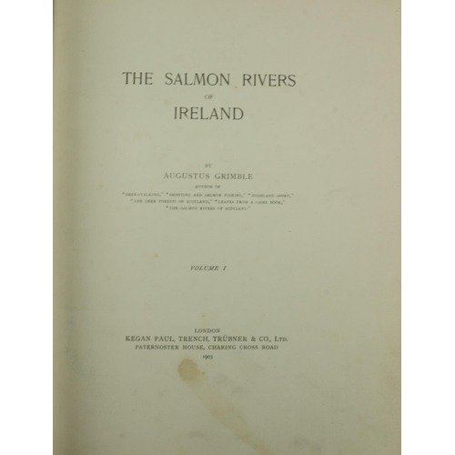 1050 - Fishing:  Grimble (Augustus) The Salmon Rivers of Ireland, 2 vols. lg. 4to Lond. 1903.&nbs... 