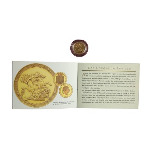 1087 - Gold Coin:  Royal Mint -  2000 Millennium gold Sovereign, cased, with card. (1)... 