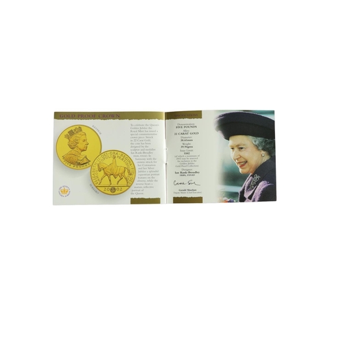 1088 - Gold Coin:  Royal Mint - Her Majesty The Queen, 1952 - Golden Jubilee - 2002, 22ct gold Five Pound C... 