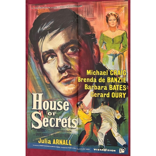 1110 - Cinema:  House of Secrets, starring Michael Craig, Brenda de Banzie, Barbara Bates, Gerard Oury, pro... 