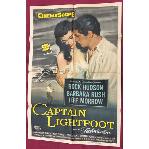 1111 - Cinema:  Captain Lightfoot, 1955, starring Rock Hudson, Barbara Rush, Jeff Morrow, portrait (some re... 