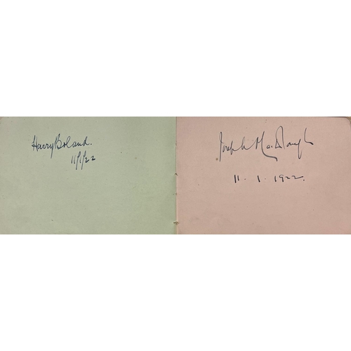 915 - Republican Autographs: A leather bound oblong Autograph Book, mainly republican, including the signa... 