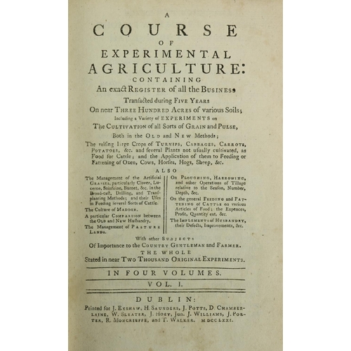 944 - Agriculture:  Young (Arthur) A Course of Experimental Agriculture: Containing An exac... 