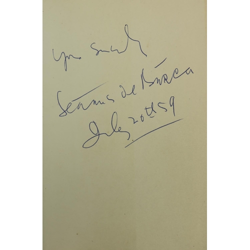 945 - Signed by Authorde Burca (Seamus) The Soldiers Song, - The Story of Peadar O'Cearnaigh, 8vo D. ... 