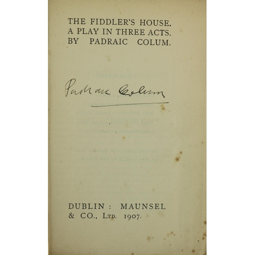 952 - Inscribed by Signatory of the 1916 Proclamation[Mac Donagh (Thomas)] Colum (Padraic) The Fiddler's H... 