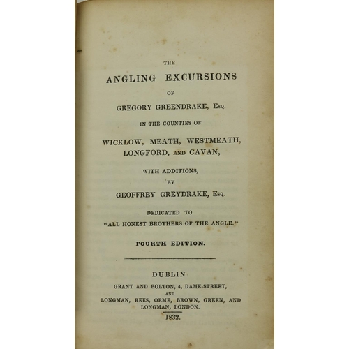 959 - Fishing:  Greendrake (Gregory) The Angling Excursions of Gregory Greendrake, Esq., in Counties of Wi... 