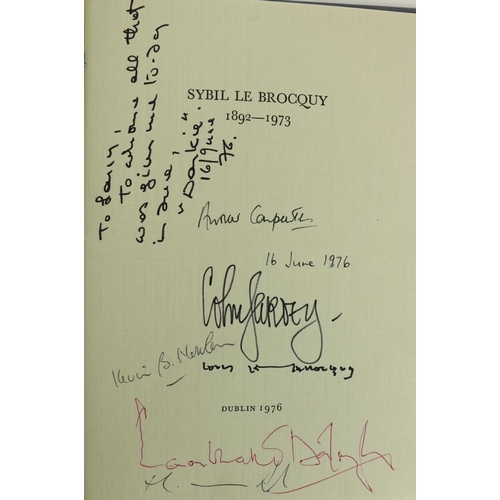 980 - Sybil Le Brocquy (1892 - 1973)  Memorial Committee Booklet, D. 1976, specially bound in qtr. morocco... 