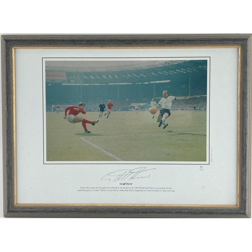 1136 - They Think It's All Over,It is Now !Soccer: Photograph. A Limited Edition Signed Photographic Print,... 