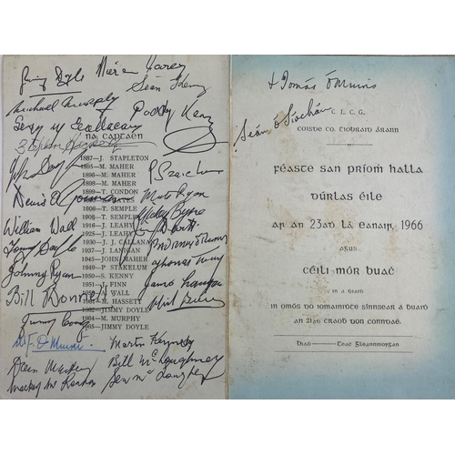 1157 - G.A.A.:  Co. Tipperary, 1966, Feaste San Priomh Halla Durlas Eile ar an 23rd January 1966, Ceili - M... 