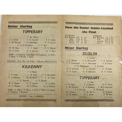 1164 - Kilkenny v. Tipperary - All-Ireland 1945Programme, Hurling 1945, All-Ireland Hurling Finals, Kilkenn... 