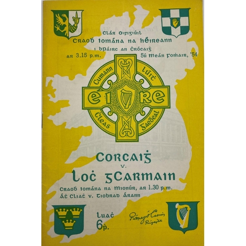 1166 - 1954 All-Ireland Hurling FinalG.A.A. Programme, Hurling 1954, Craobh Iomana na hEireann Cork v. Wexf... 