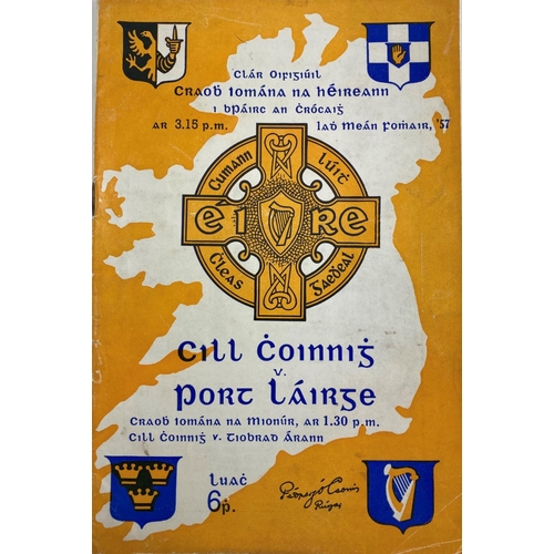 1168 - All-Ireland Hurling Final 1957 - Kilkenny v. WaterfordG.A.A.: Programme: Hurling 1957, Clair Oifigiu... 