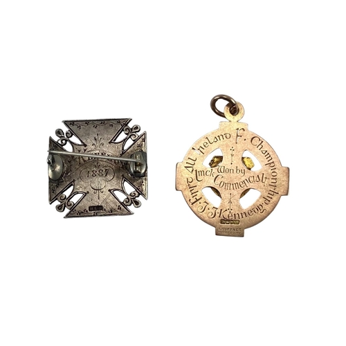 1171 - First Ever All-Ireland Football Medal, 1887Won by Limerick CommercialsMedal: G.A.A. - Football, 1887... 