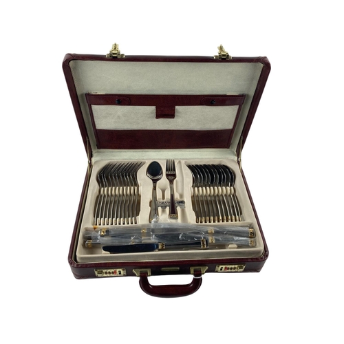 79 - A fine cased Canteen of Rosenbaum Besteeke Cutlery, Oxford, 12 place setting, dinner forks, dinner k... 