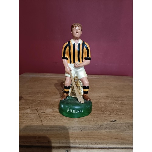 372 - G.A.A.: A hand painted plaster Figure of a hurler 