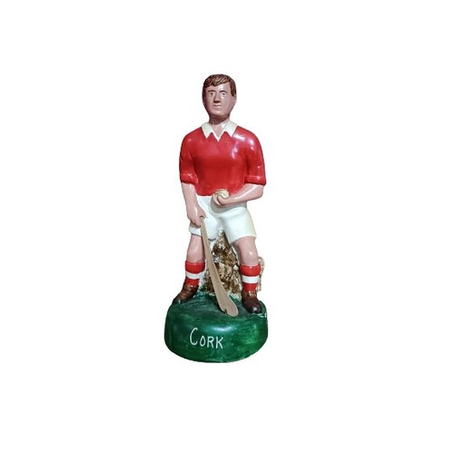 374 - G.A.A.: a hand painted plaster figure of a hurler 