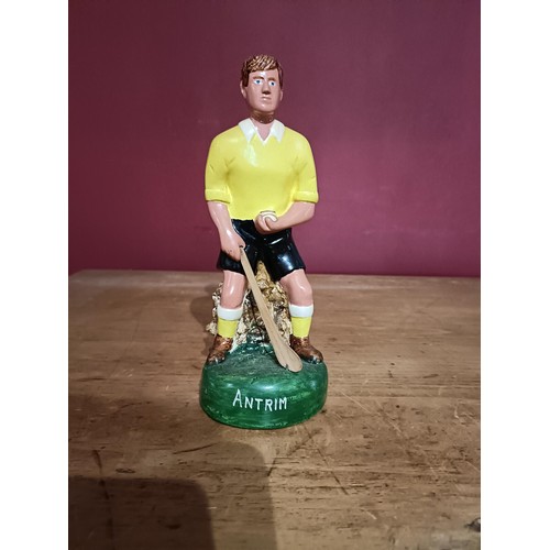 376 - G.A.A.: a hand painted plaster Figure of a hurler 