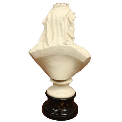 427 - After R.J. Morris, S.C.A large Parian Commemorative Bust, of Queen Victoria celebrating her Jubilee ... 