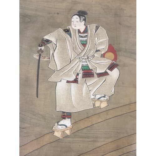 756 - A 19th Century Japanese Painting on silk  