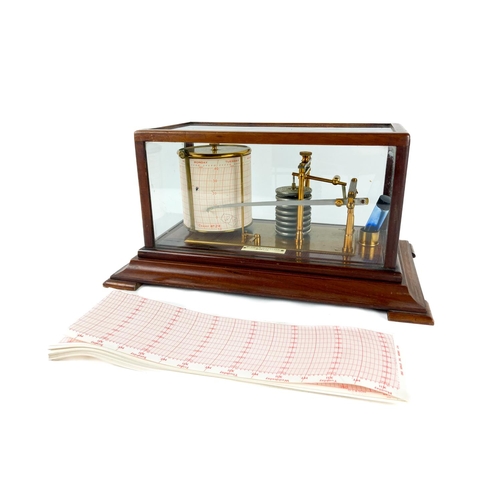 1039 - An Irish Edwardian mahogany cased Barograph, by 