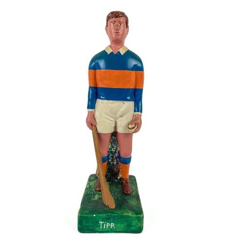 373 - G.A.A.: a hand painted plaster Figure of a hurler, 