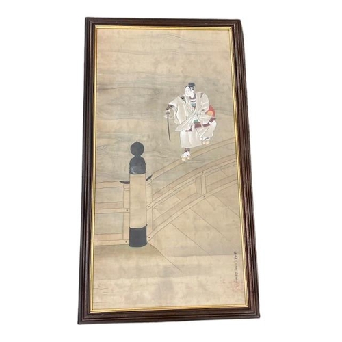 756 - A 19th Century Japanese Painting on silk  