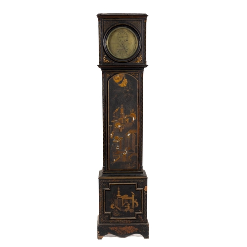 811 - A very good chinoiserie lacquered Longcase Clock, the circular brass dial by J. Aldridge Froust St. ... 