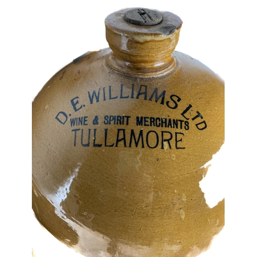 366 - A very large two tone stoneware Spirit Jar, D.E. Williams Ltd., Wine & Spirit Merchants, Tullamo... 