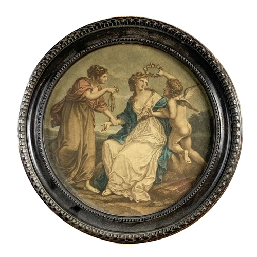 481 - A good pair of Bartolozzi coloured Engravings, after Angelica Kaufmann, 