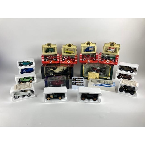 387 - A large collection of Model Trucks, Cars (vintage & classic) some boxed, including Texaco Old Ti... 