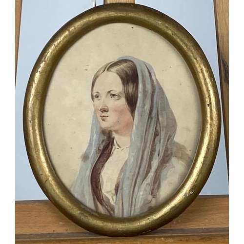 473 - A half length Portrait of Mrs. Newcomby, nee Beadox, Aunt of the Bishop of Bath & Wells,