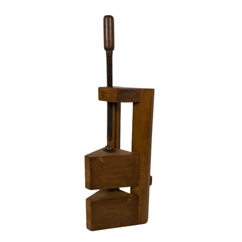 1105 - An unusual wooden Vice or Press, of triangular form. (1)