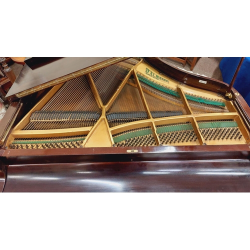 506 - A good D'Almaine, No: H015902 Boudoir Baby Grand Piano, with iron frame, 130cms x 43cms (51' x 56').... 