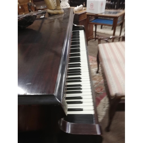 506 - A good D'Almaine, No: H015902 Boudoir Baby Grand Piano, with iron frame, 130cms x 43cms (51' x 56').... 