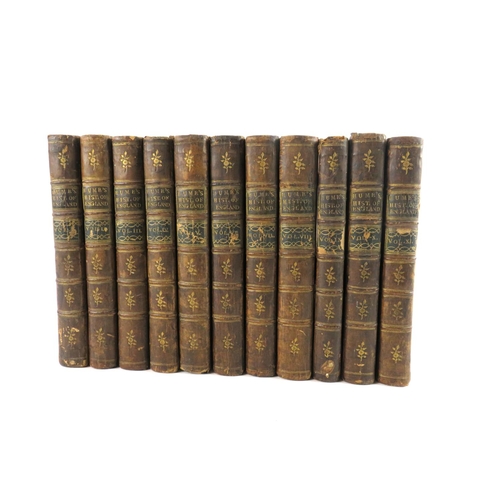 143 - Hume (David) The History of England, 11 vols. 8vo Dublin 1762. cont. Irish calf, raised bands, ... 