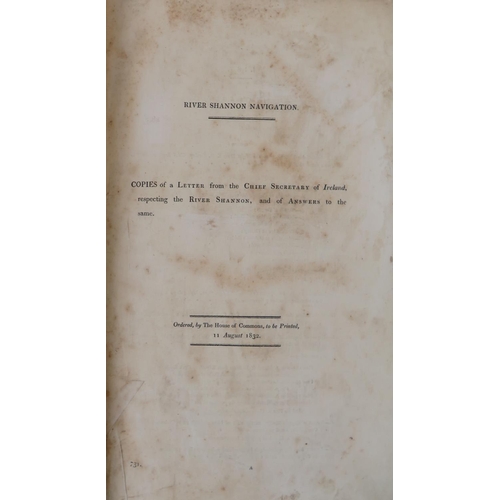 216 - The River ShannonMaps etc:  River Shannon Navigation, Copies of a Letter from the Chief Se... 