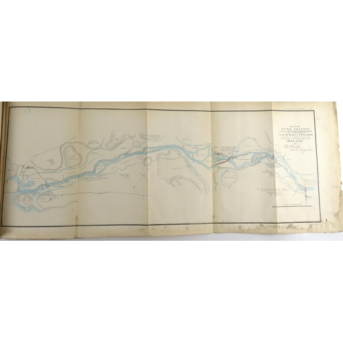 217 - The River ShannonMaps & Plans:  River Shannon Navigation. Letter from Colonel John F. Burgoyne t... 